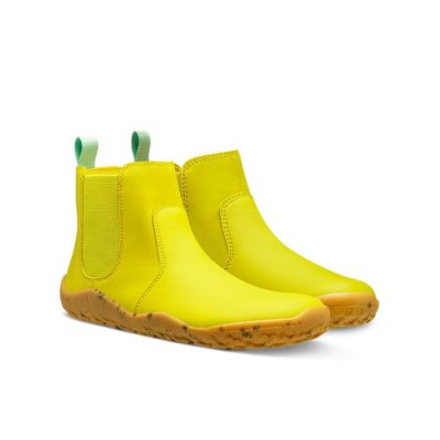 Vivobarefoot Juniors Fulham II School Shoes Yellow | Vivobarefoot ZGD732186